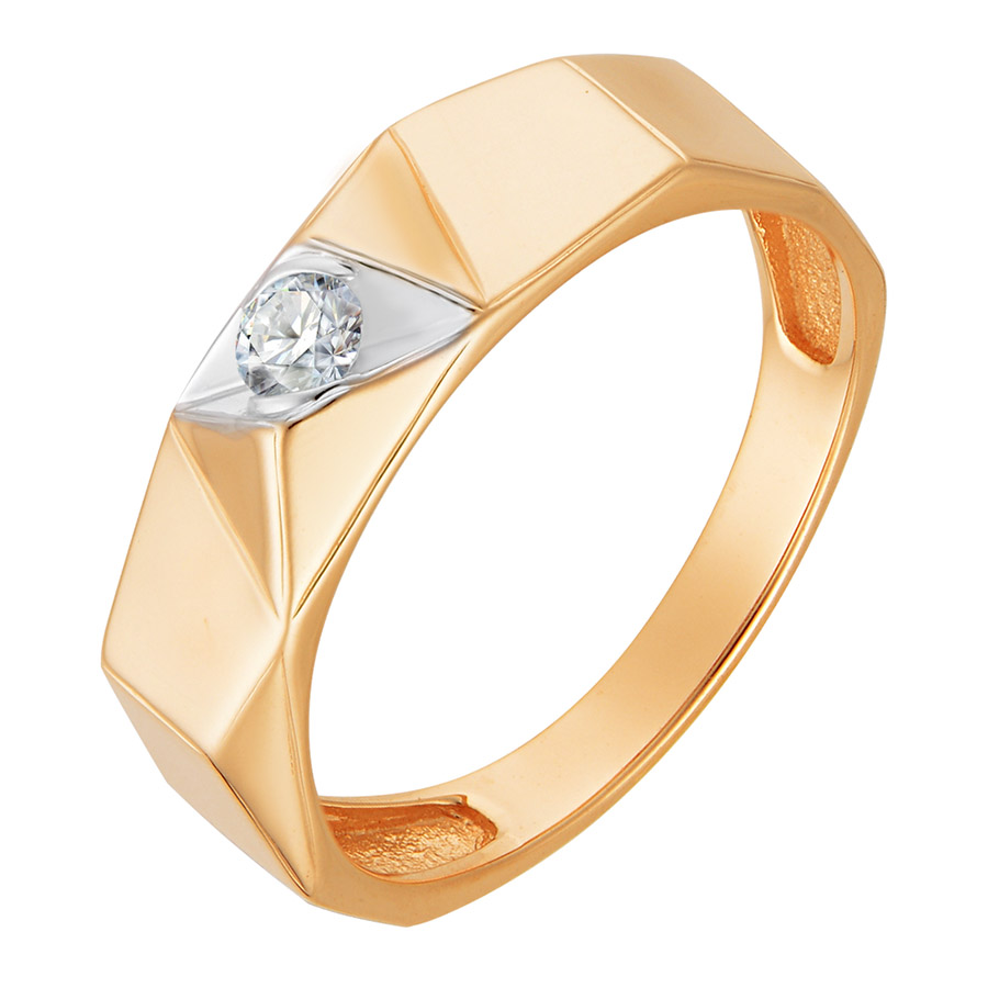 Кольцо, золото, бриллиант, 1012050